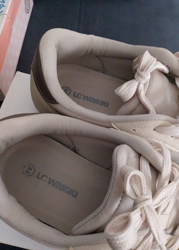 Bej Bağcıklı erkek Spor Ayakkabı - Görsel 4