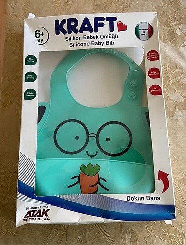 Kraft Silikon Mama Önlüğü