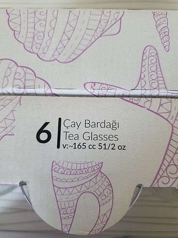 Beden ten rengi Renk 12 PARÇA ÇAY BARDAĞI VE TABAĞI