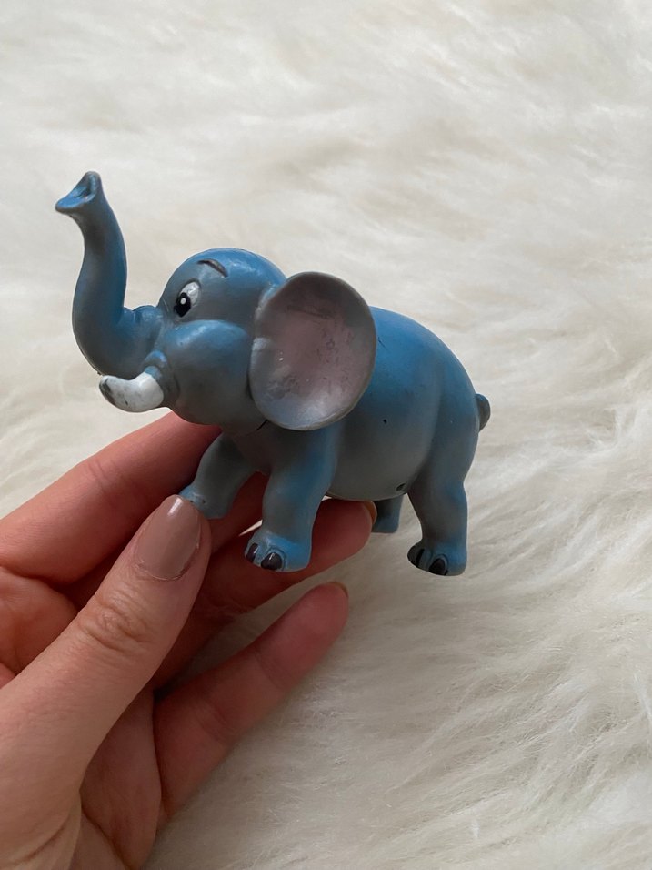 Pastel Mavi Fil Figürü - Görsel 3