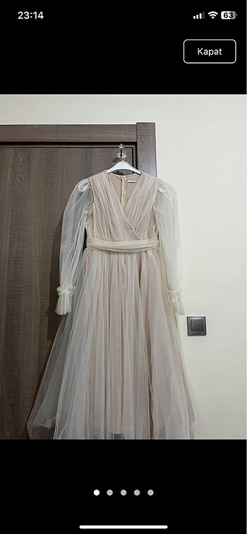 Prenses model midi elbise / abiye