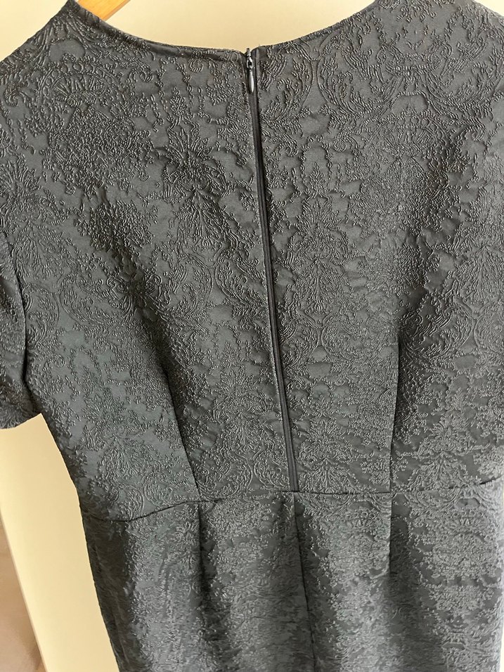 Kadın Siyah Midi Kalem Elbise - Görsel 5