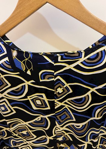 Pamuk saten kısa kollu şık elbise  - Görsel 4