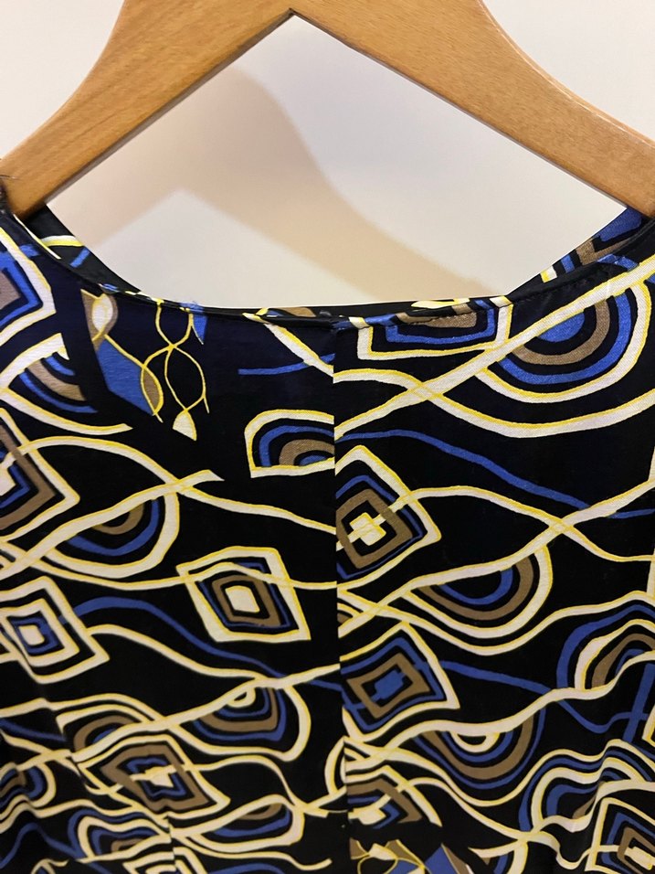 Pamuk saten kısa kollu şık elbise  - Görsel 4