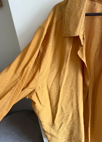 Hardal  Kadın Keten Salaş Gömlek - Görsel 3