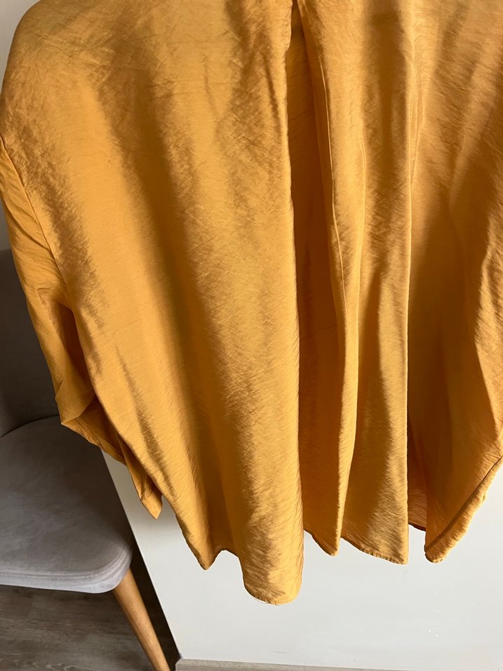 Hardal  Kadın Keten Salaş Gömlek - Görsel 5