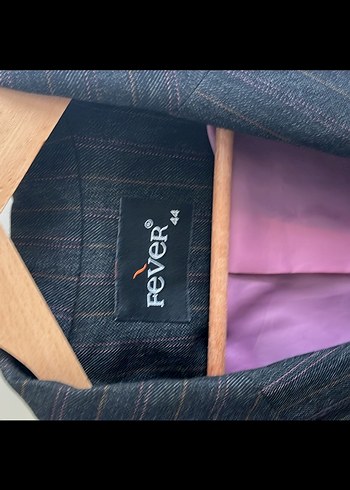 Gri Düğmeli  pantolon takım Kadın Blazer Ceket - Görsel 6