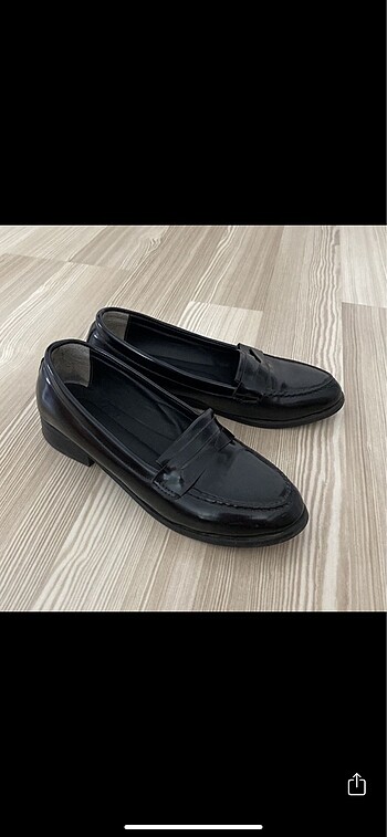 Collezione Parlak Siyah Loafer Ayakkabı