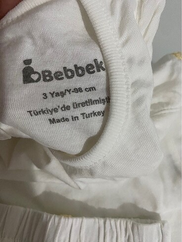 24-36 Ay Beden beyaz Renk Pijama takımı