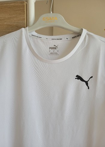 Puma Beyaz Puma Baskılı Kısa Kollu Kadın Tişört orjinal