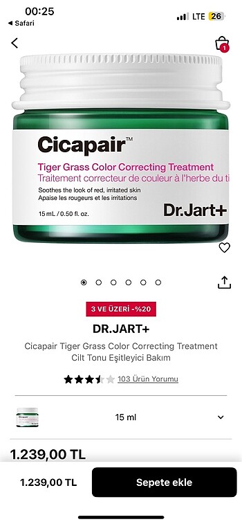Dr jart cicapair krem