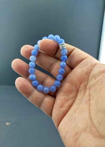 Mavi Boncuklu Minimalist Kadın Bileklik