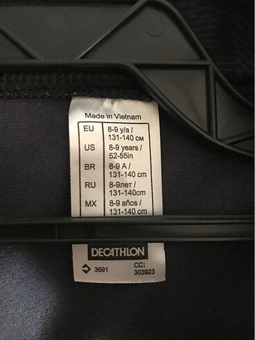 8 Yaş Beden siyah Renk Decathlon 8-9 yaş çocuk eşofman takımı