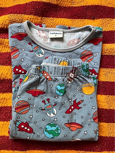 11-12 Yaş Beden çeşitli Renk Confidento marka yazlık pijama