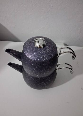 Siyah mürdüm Karaca Çaydanlık - Görsel 4