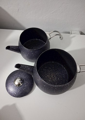 Siyah mürdüm Karaca Çaydanlık - Görsel 2