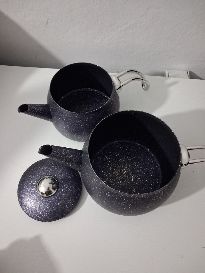 Siyah mürdüm Karaca Çaydanlık - Görsel 2