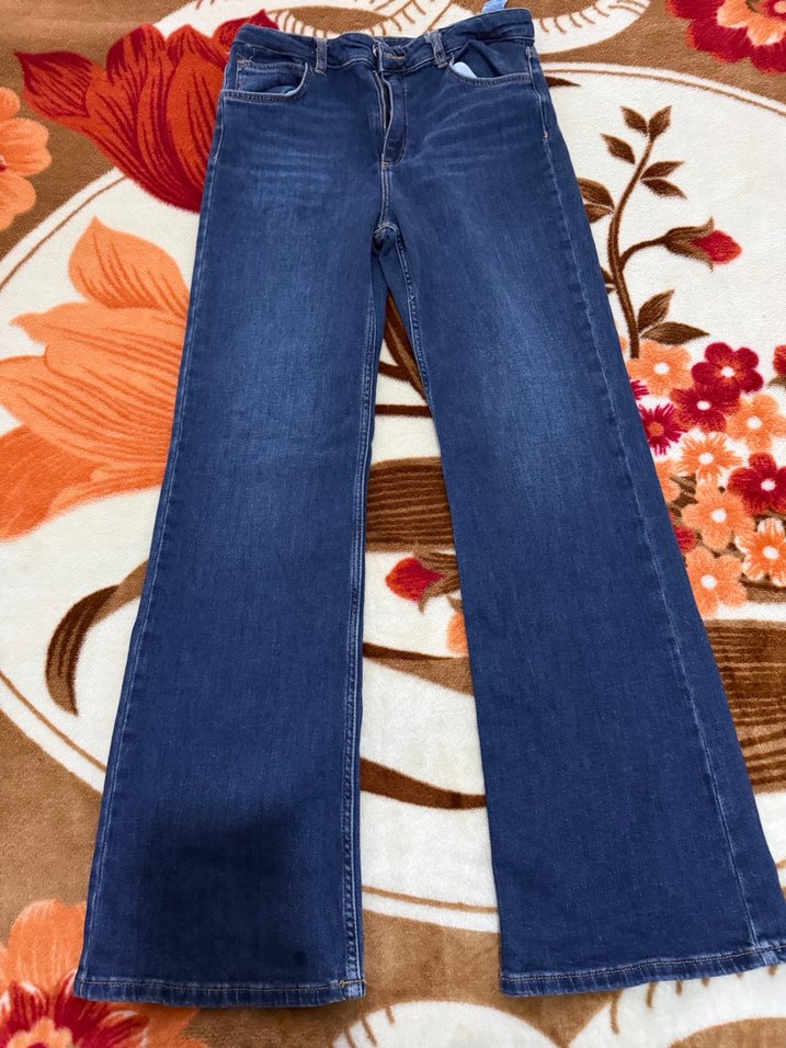 Kadın Fermuarlı Jean - Görsel 2