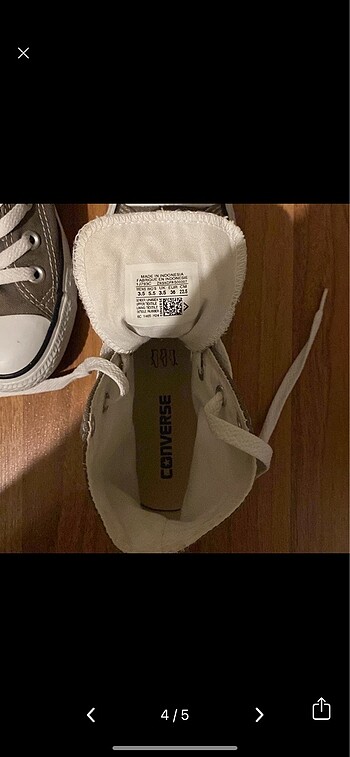 36 Beden haki Renk Converse ayakkabı