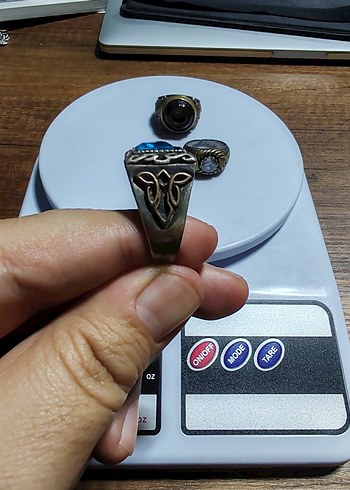 925 Ayar Gümüş Yüzük Lot - Görsel 2