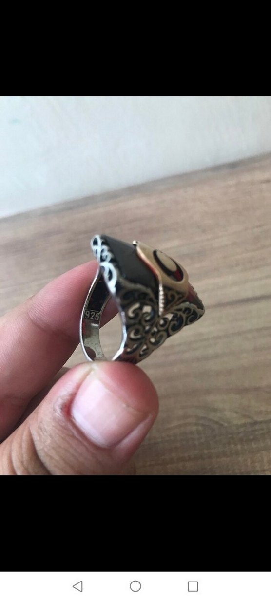 Şanlı Türk Bayraklı 925 Ayar Gümüş Yüzük - Görsel 3