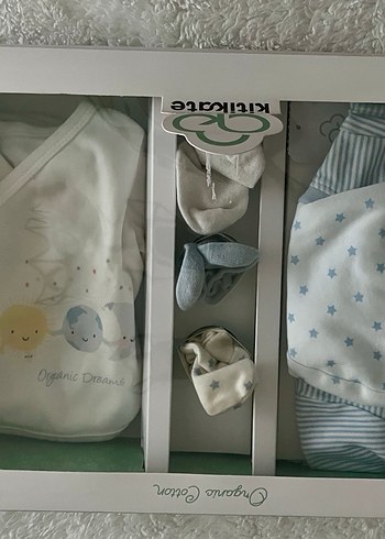 Organik New Dreams 10'lu Zıbın Set Mavi - Görsel 2