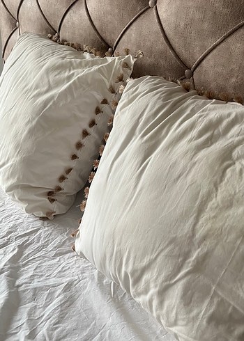 ZARA Home püskül Detaylı Çift Kişilik Nevresim Takımı  - Görsel 9