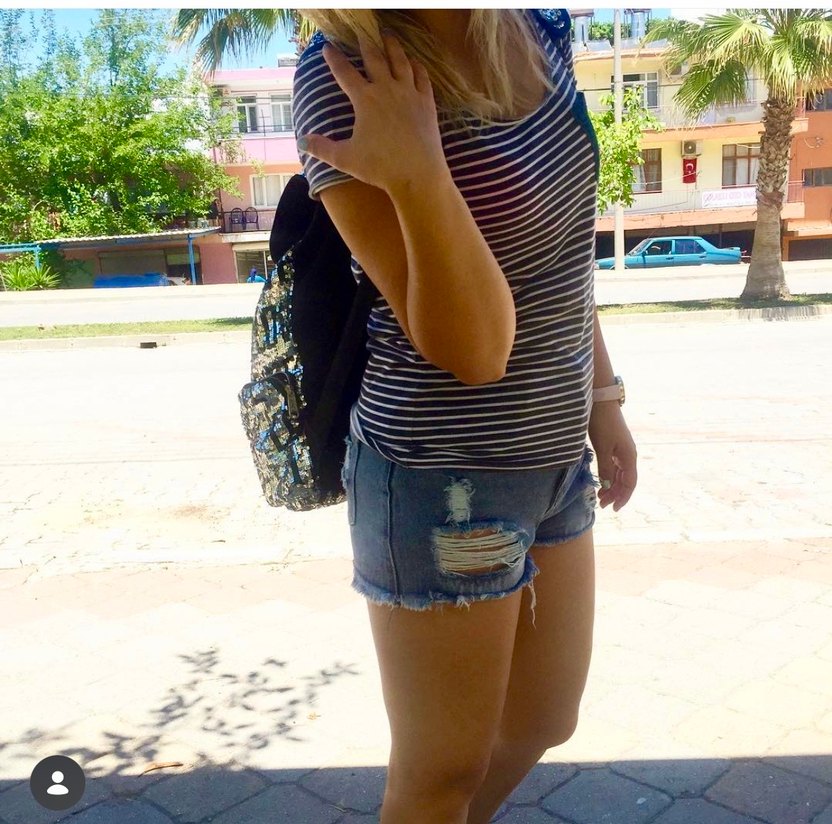 Sheinside mini jean şort - Görsel 3