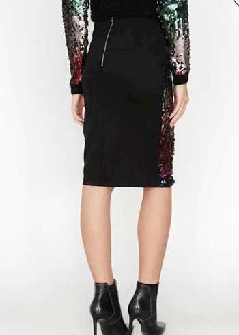 Kadın Renkli Payetli etek - Görsel 5