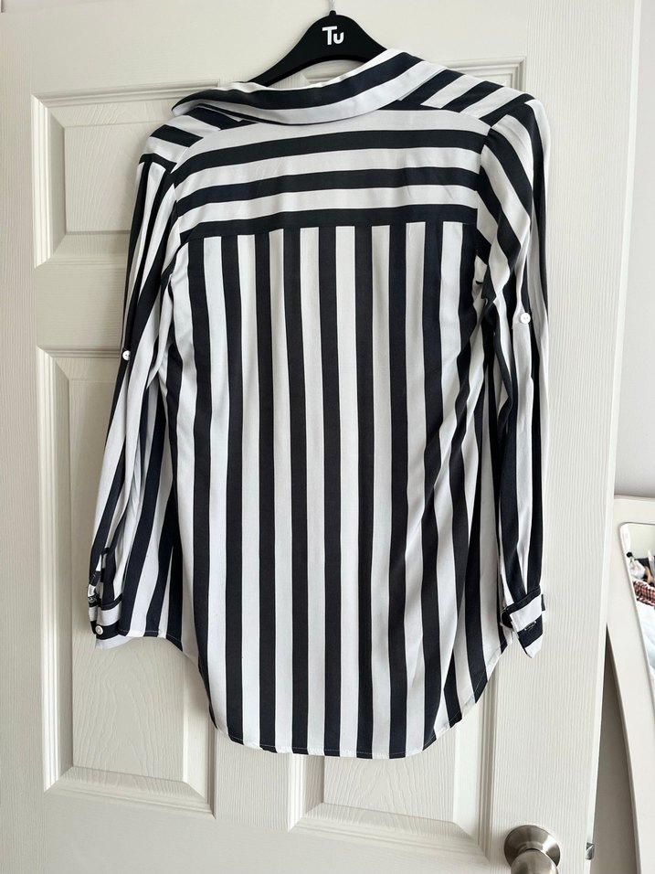 Kadın çizgili gömlek - Görsel 2