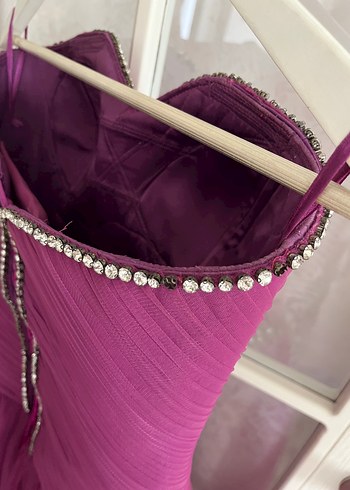 Özel dikim straplez nişan yada kına elbisesi - Görsel 5