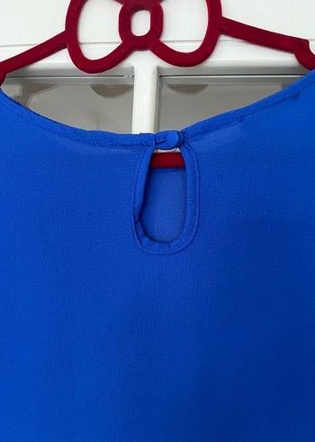 Mavi Kadın Kısa Kollu Bluz - Görsel 3