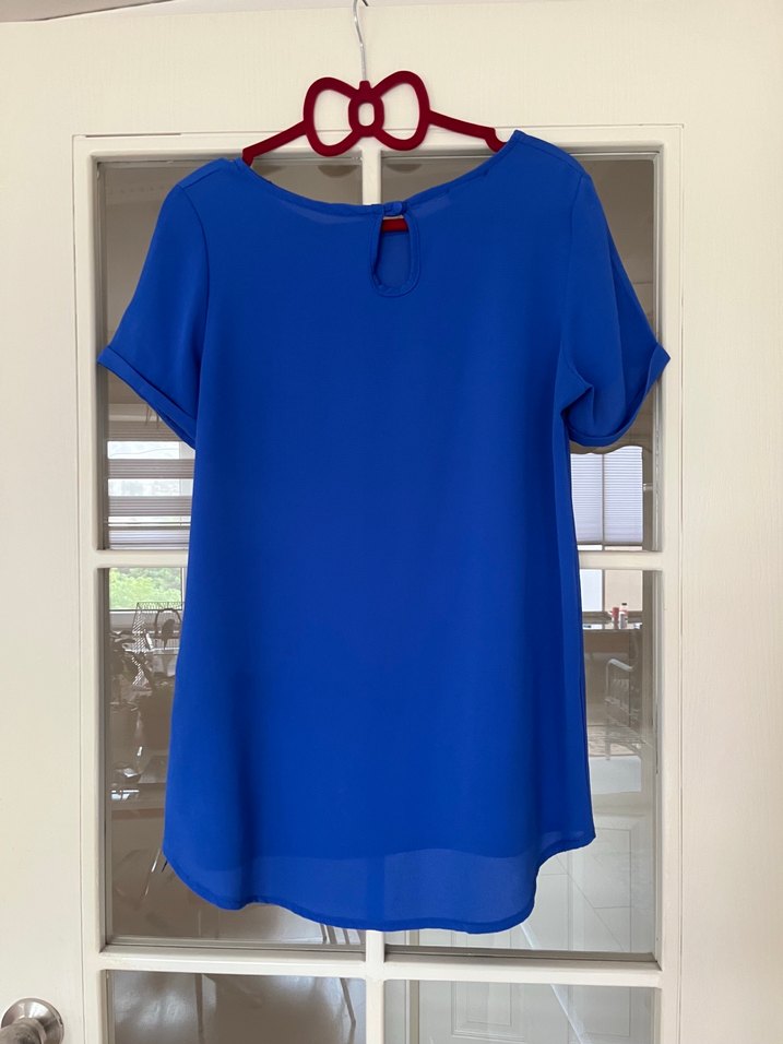 Mavi Kadın Kısa Kollu Bluz - Görsel 2