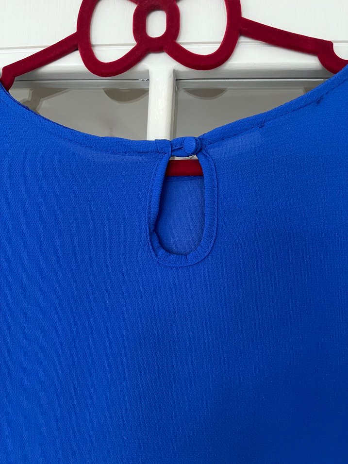 Mavi Kadın Kısa Kollu Bluz - Görsel 3