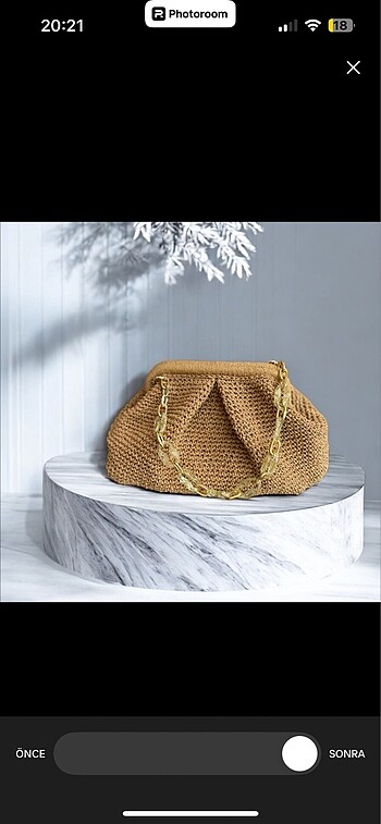 Hasır clutch çanta