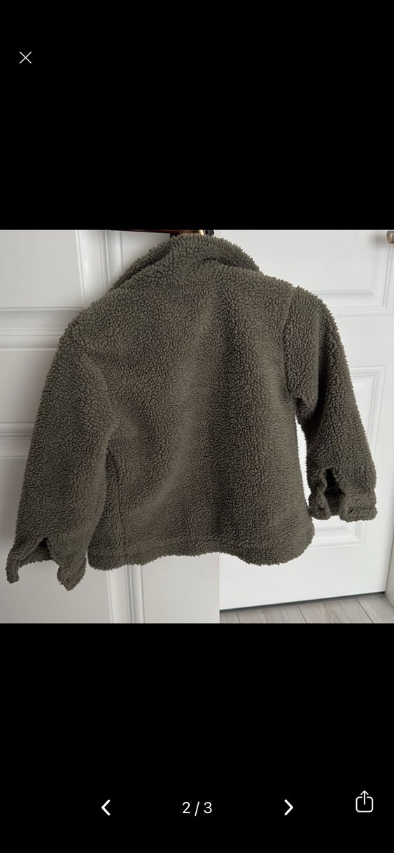 Gri Erkek Çocuk Peluş Ceket - Görsel 2