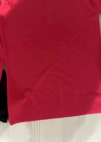 Defacto Kadın Kırmızı Kısa Sweatshirt Velcro Detaylı