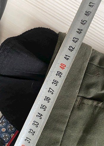s Beden Erkek Regular Fit Kemerli Haki Pantolon