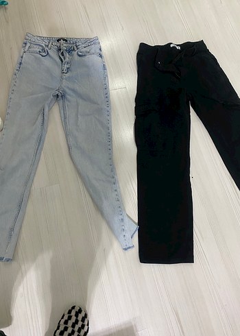 Siyah Regular Fit Kadın Denim Pantolon