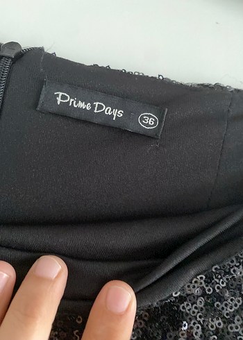 s Beden siyah Renk Siyah Payetli Mini Sweatshirt