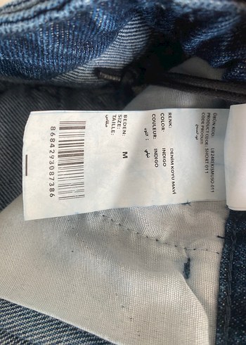 Kadın Lacivert Midi Denim Şort - Görsel 6