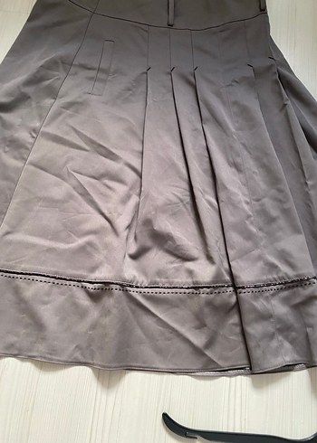 Bej Midi Pilili Hamile Eteği - Görsel 6