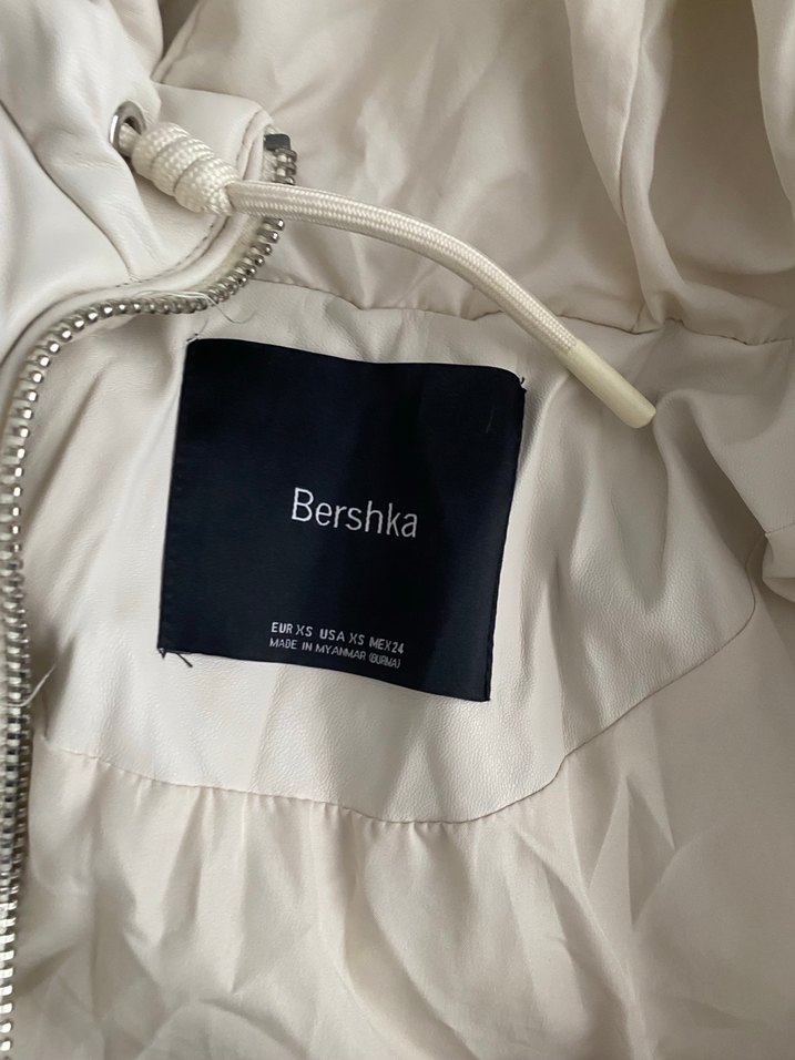 Kadın Beyaz Keten Kapüşonlu Ceket - Görsel 4