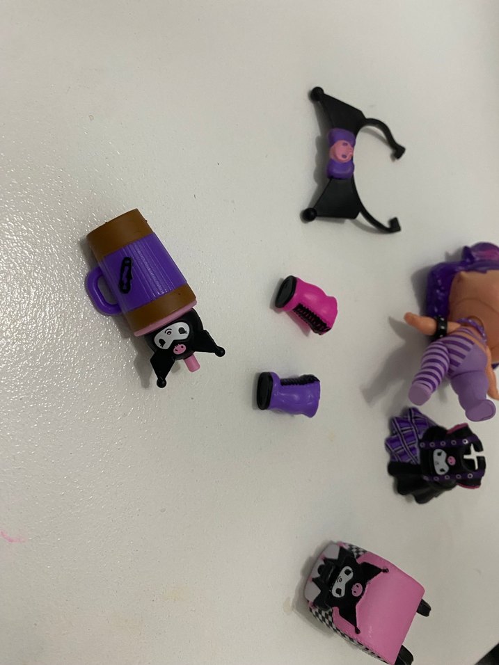 Mor Renkli Bebek ve Aksesuarları - Görsel 3