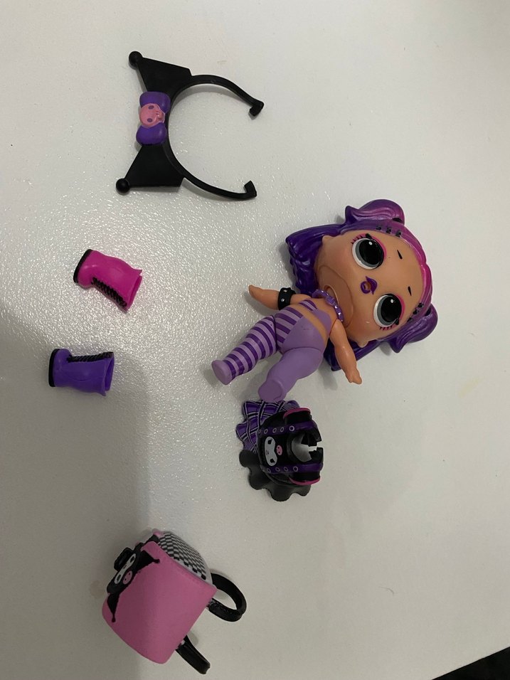 Mor Renkli Bebek ve Aksesuarları - Görsel 2