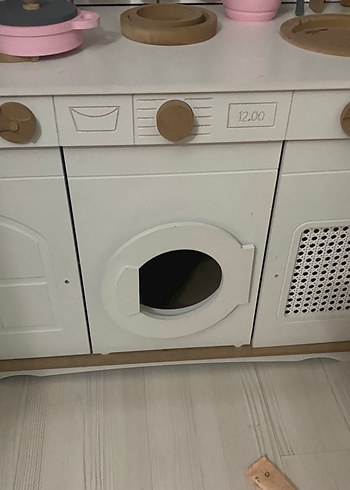 Beyaz Ahşap Çocuk Oyun Mutfak Seti - Görsel 3