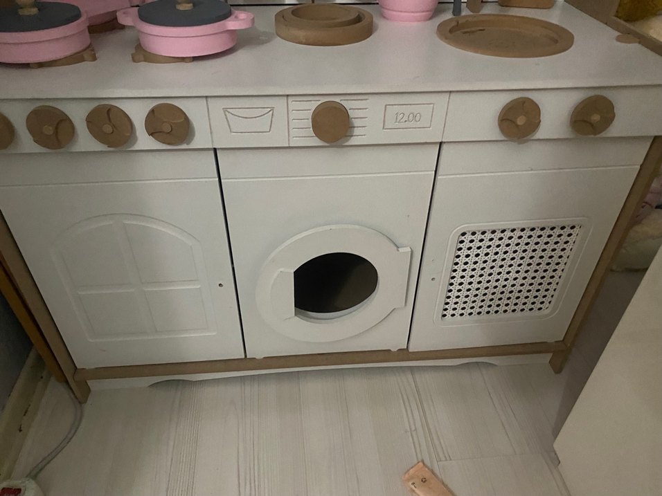 Beyaz Ahşap Çocuk Oyun Mutfak Seti - Görsel 3