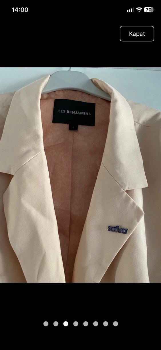 Şıklığın ve Rahatlığın Buluştuğu Açık Pembe Blazer — görsel 3/8