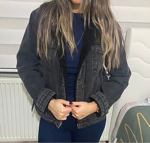 Kürklü kot ceket