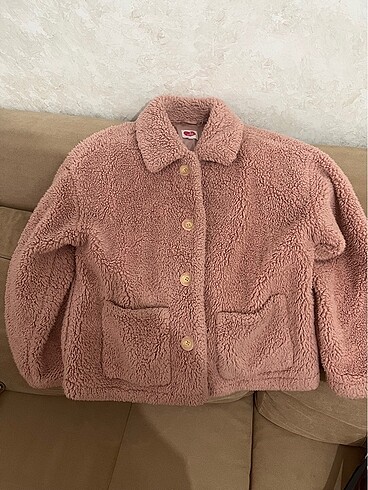 KOTON PELUŞ PEMBE CEKET